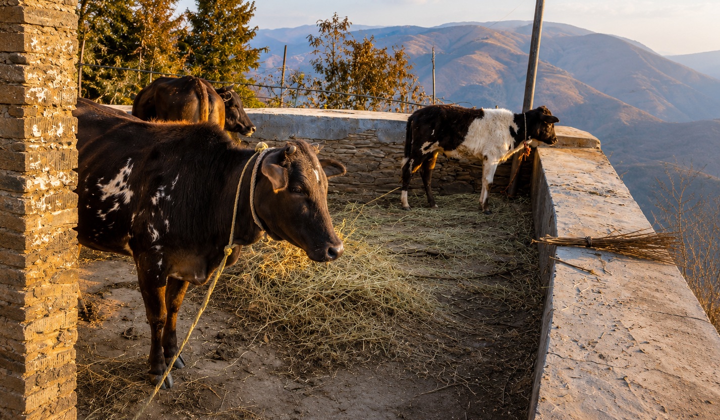 Himalayan Cow Shelter